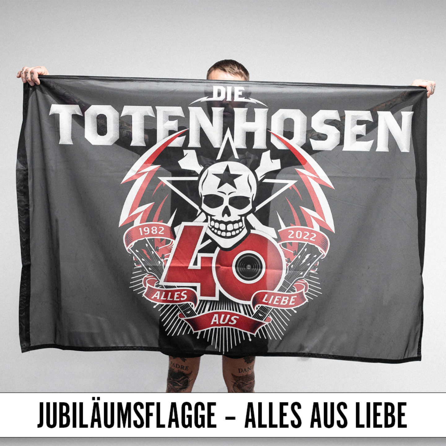 Jubiläumsflagge - Alles aus Liebe: 40 Jahre Die Toten Hosen